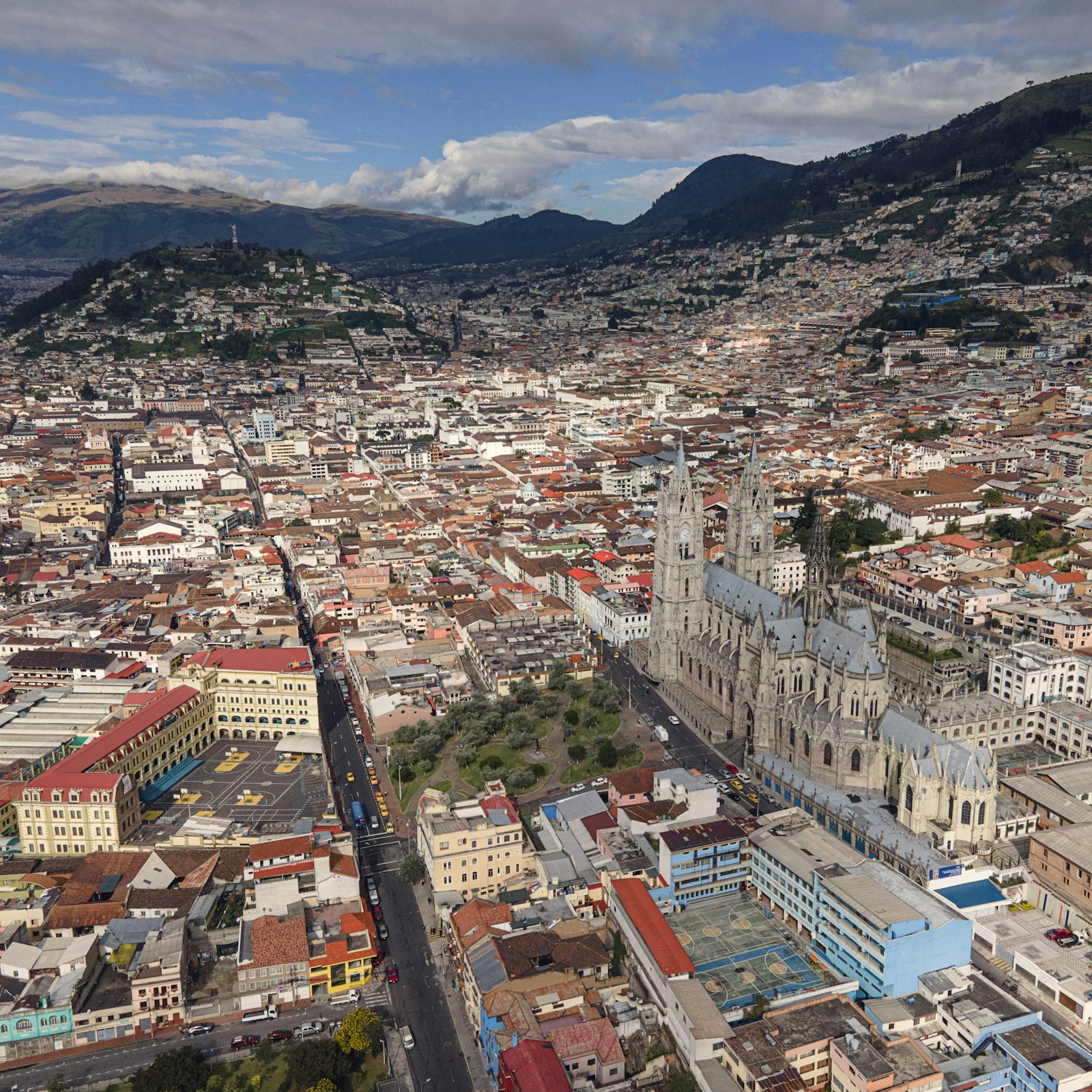 Cityscape of Quito, capital of Ecuador